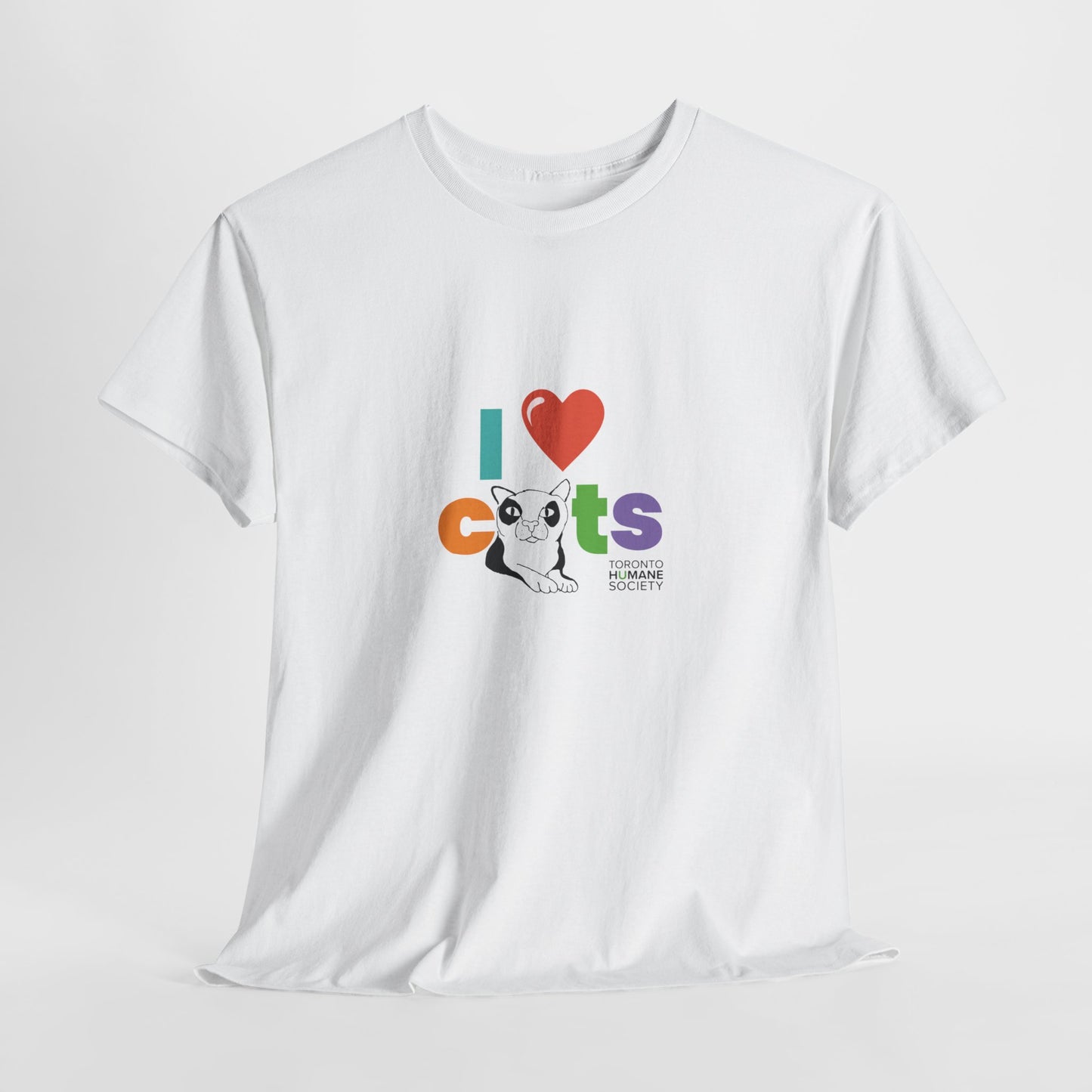 Unisex Cotton Tee - I Love Cats