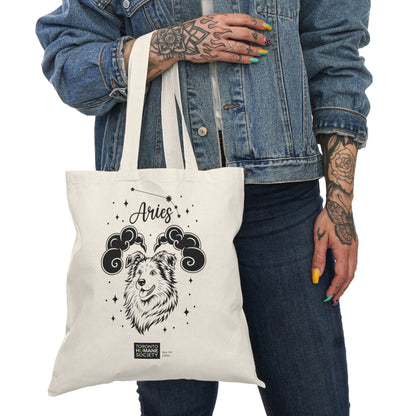 Aries, Dog Zodiac -Tote Bags