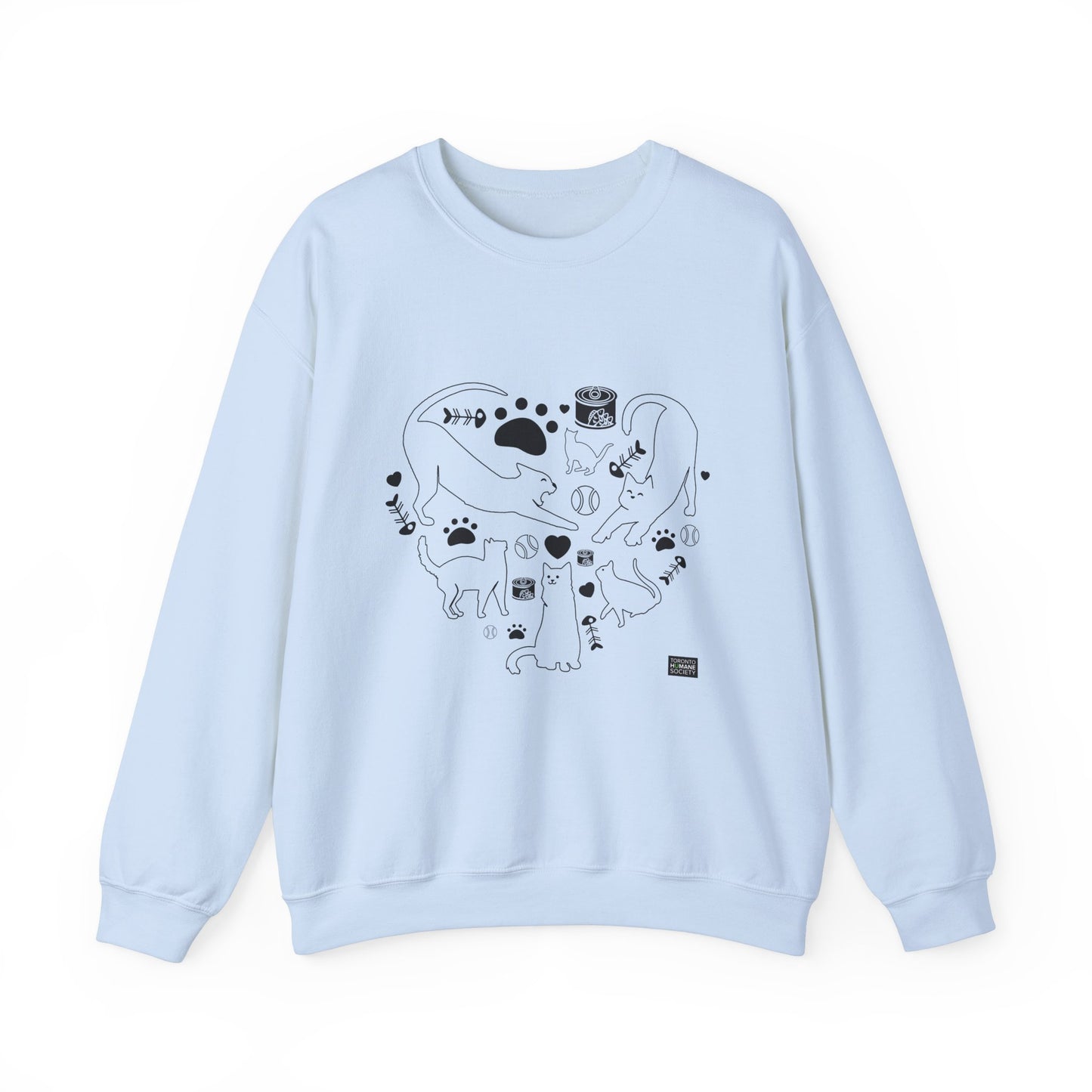 Unisex Crewneck Sweatshirt - Cat Heart