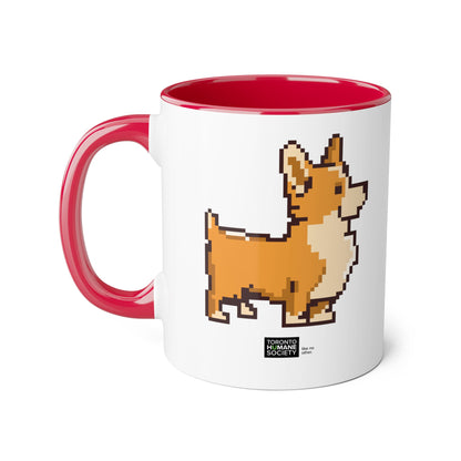 Accent Mug - Pixelated Dog