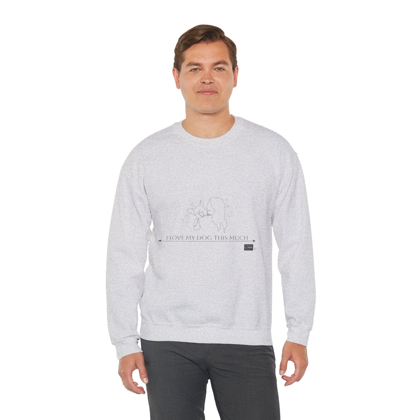 Unisex  Crewneck Sweatshirt - I Love My Dog This Much