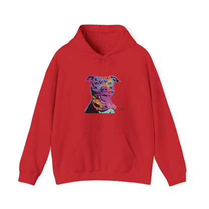 Unisex Hooded Sweatshirt - Abstract Dog