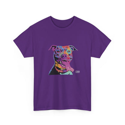 Unisex Cotton Tee - Abstract Dog