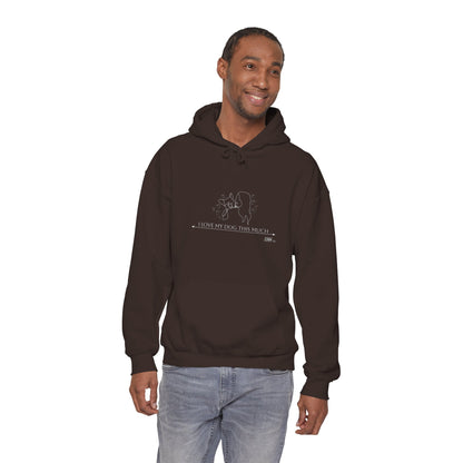 Unisex Hooded Sweatshirt - I Love My Dog This Much