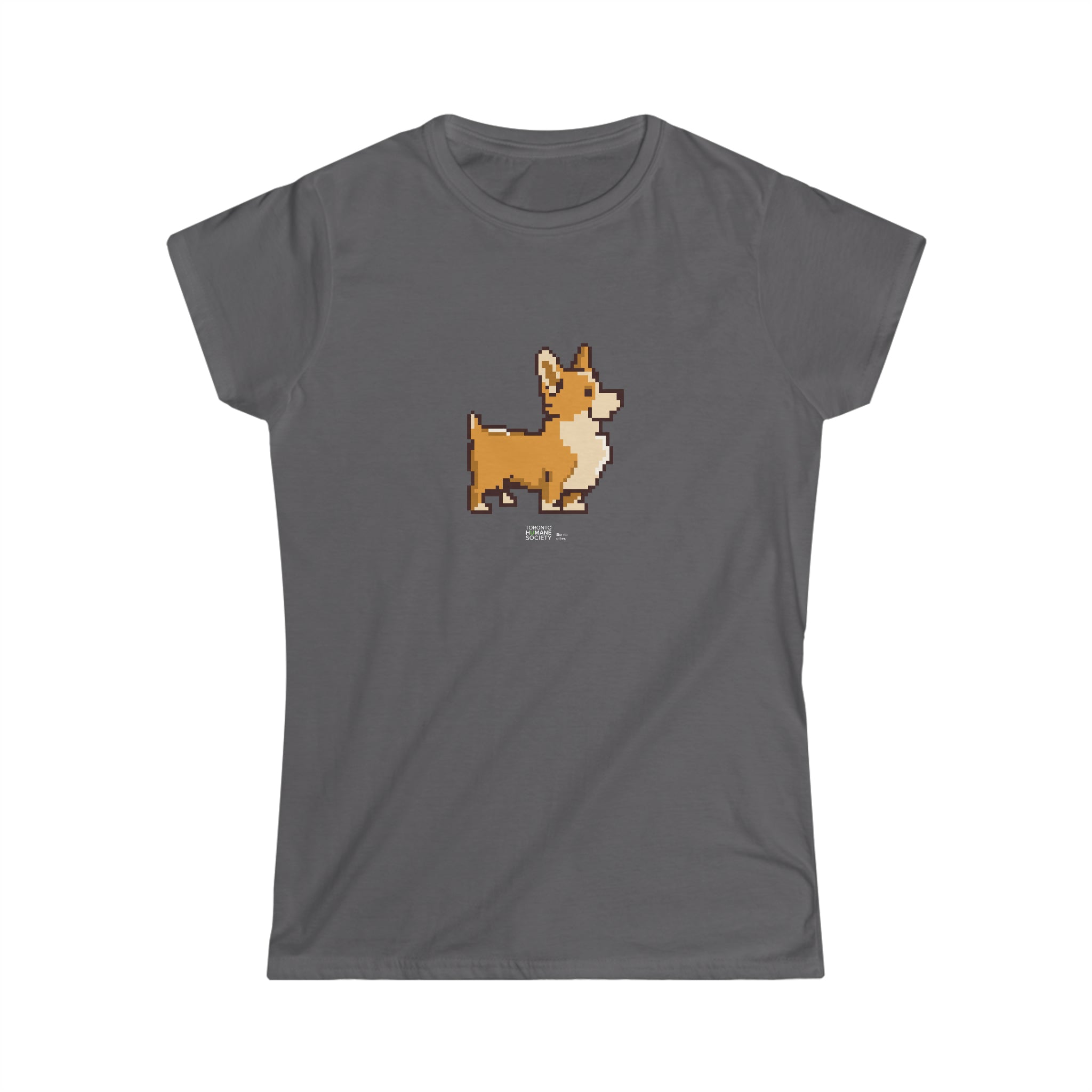 Women's Softstyle Tee - Pixelated Dog