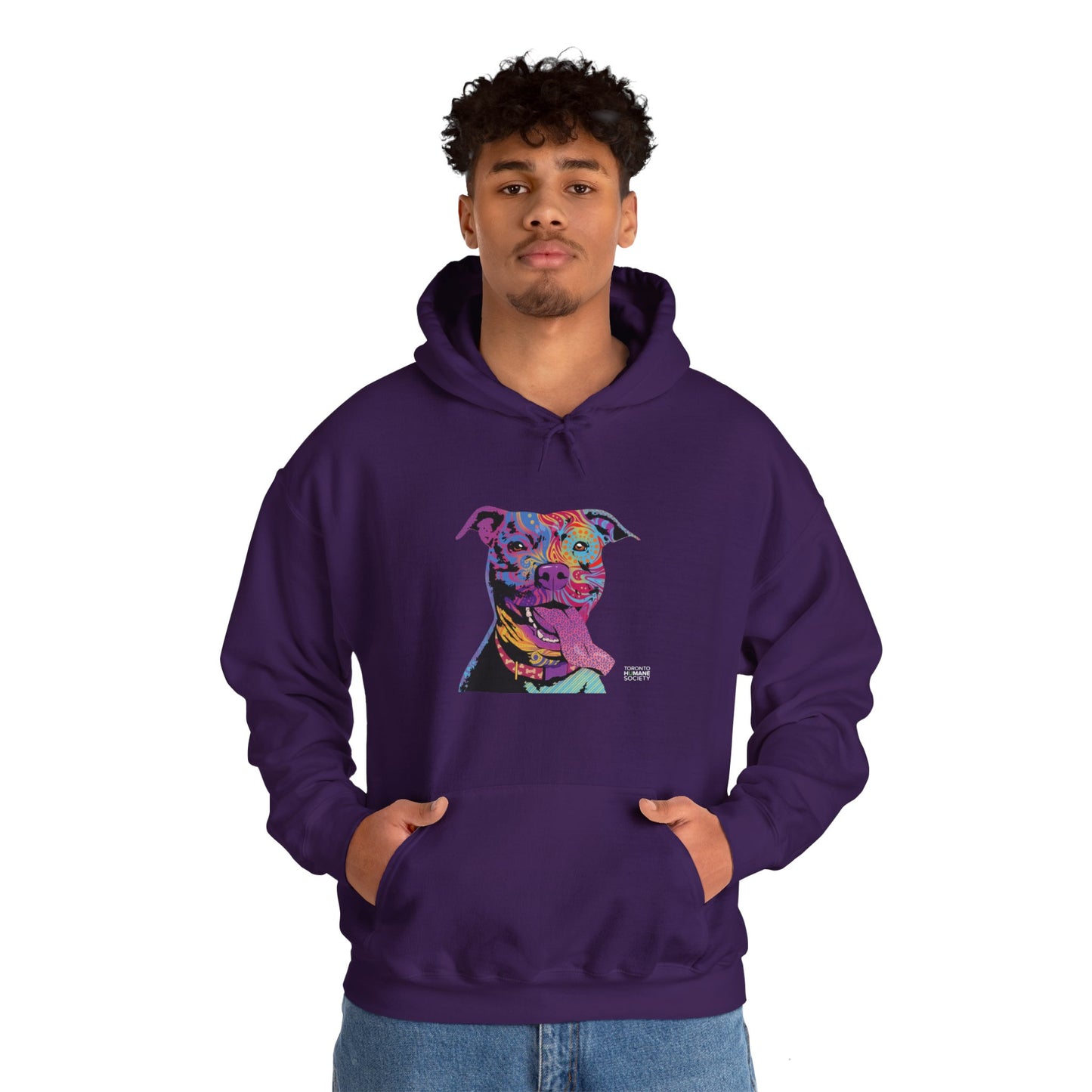 Unisex Hooded Sweatshirt - Abstract Dog