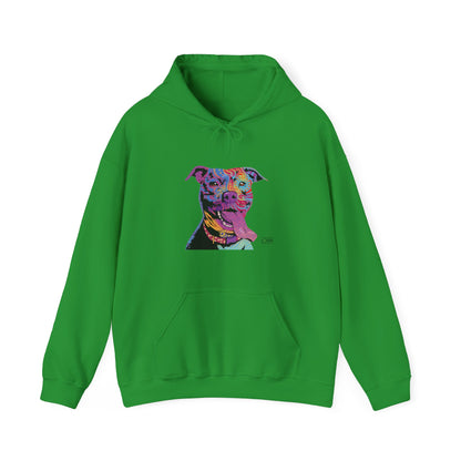 Unisex Hooded Sweatshirt - Abstract Dog