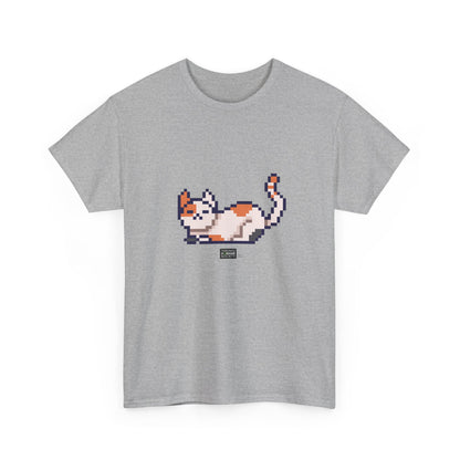 Unisex Cotton Tee - Pixelated Cat