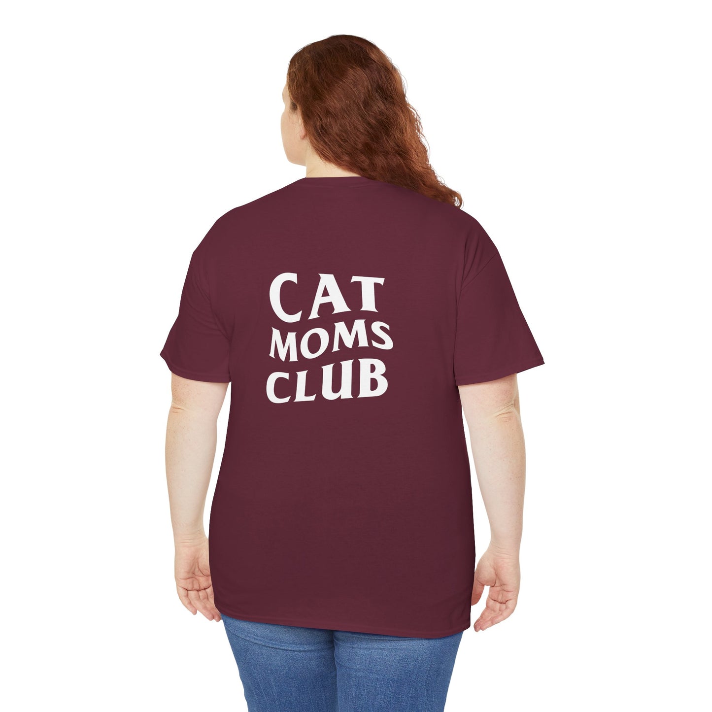Cat Moms Club, Back Design - Cotton Tee