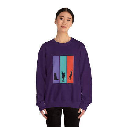 Unisex Sweatshirt - Cat Silhouettes