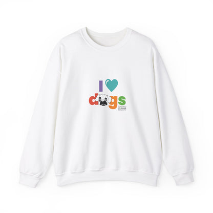 Unisex Crewneck Sweatshirt - I Love Dogs