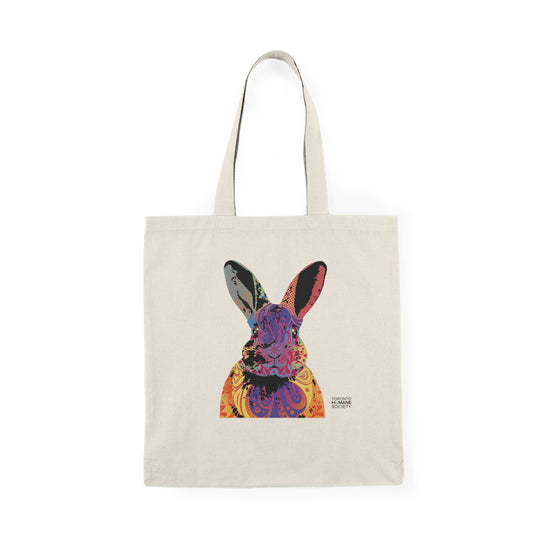 Natural Tote Bag - Abstract Rabbit