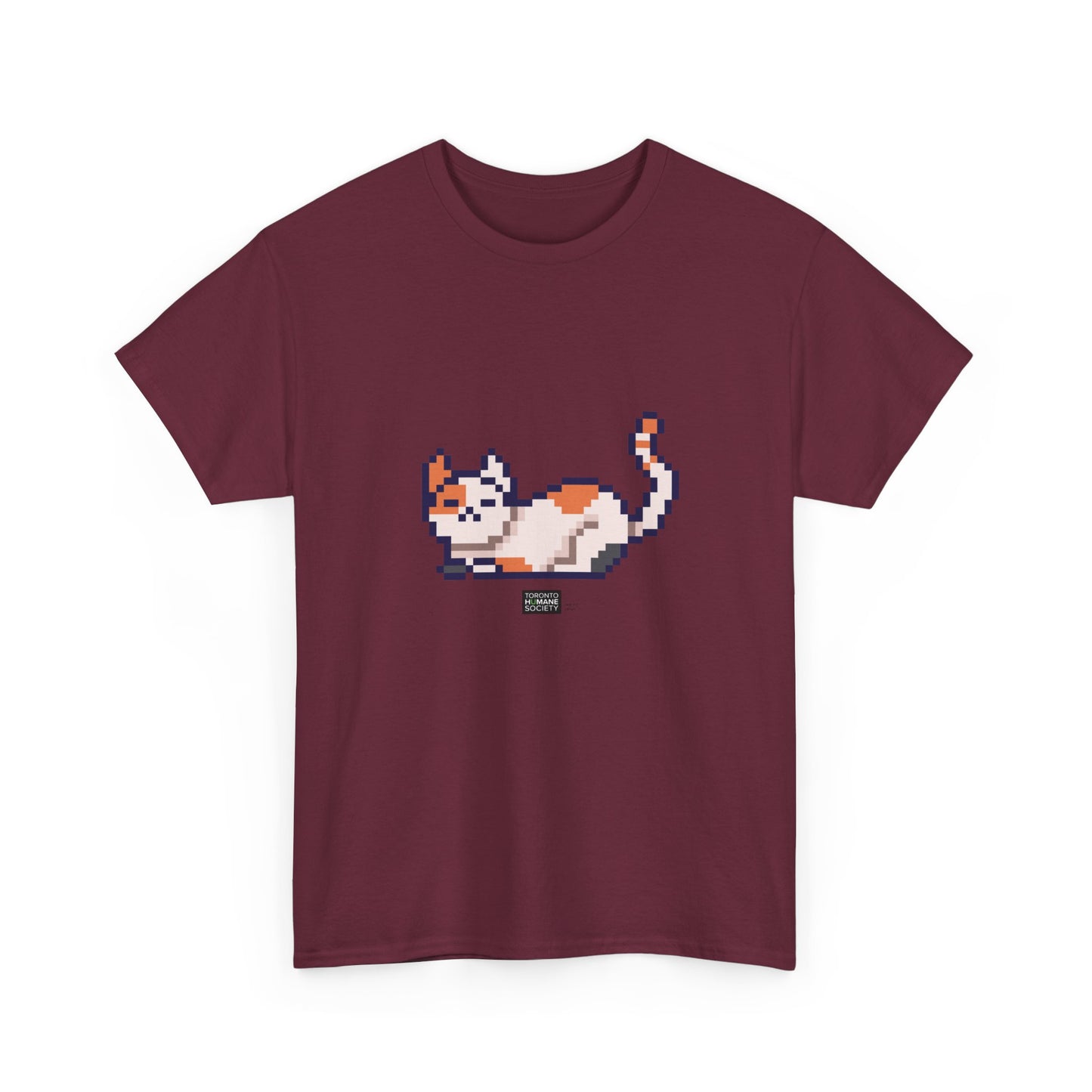 Unisex Cotton Tee - Pixelated Cat