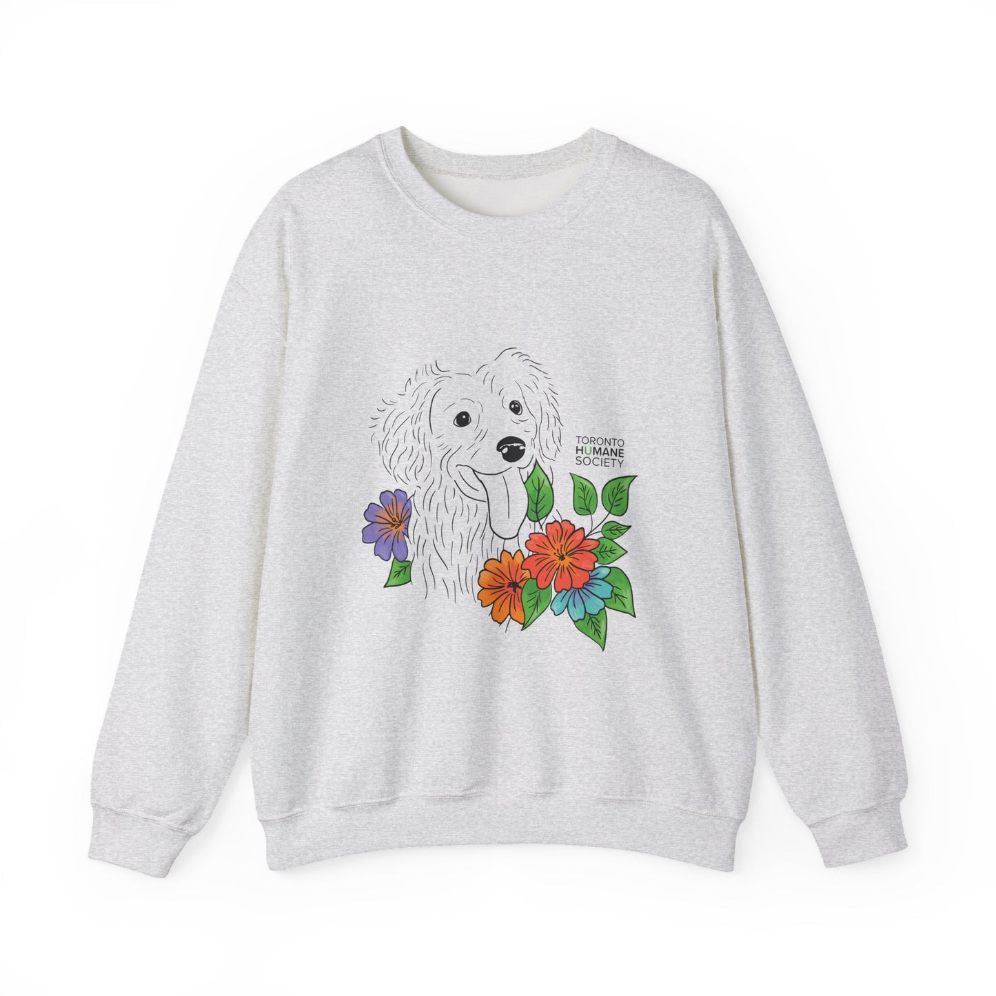 Sweatshirt - Floral Dog