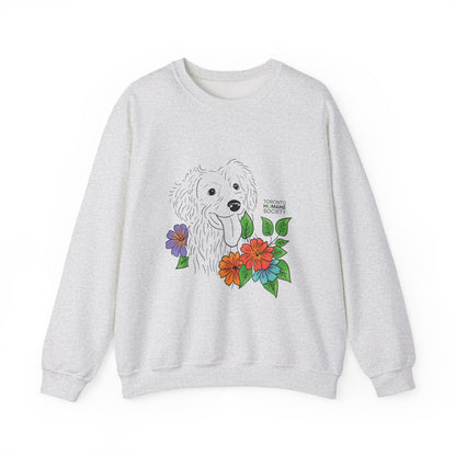 Sweatshirt - Floral Dog