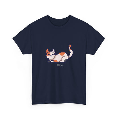 Unisex Cotton Tee - Pixelated Cat