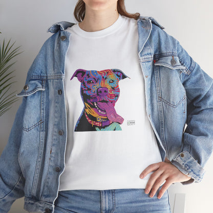 Unisex Cotton Tee - Abstract Dog