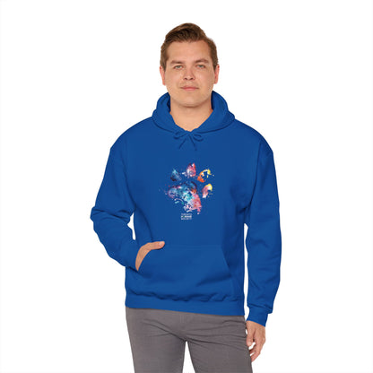 Unisex Hooded Sweatshirt - Paw Print