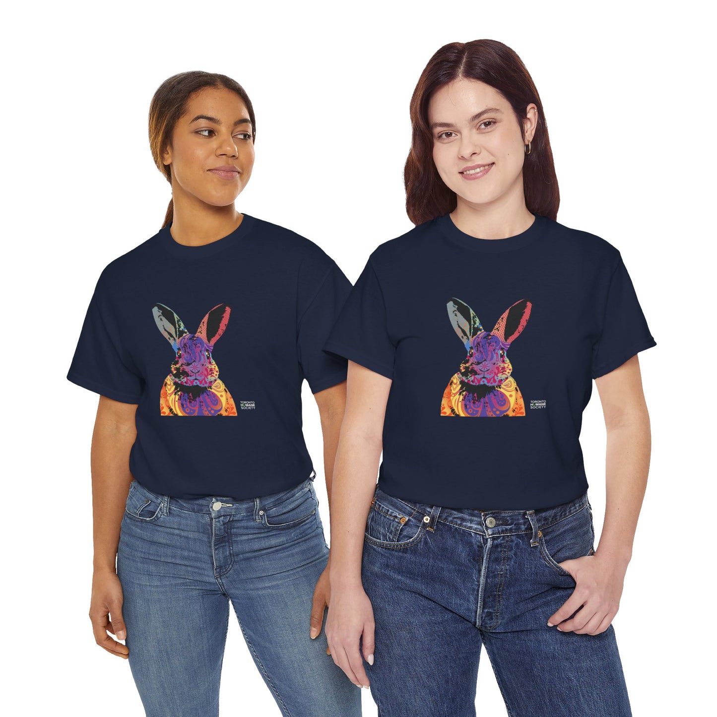 Unisex Cotton Tee - Abstract Rabbit