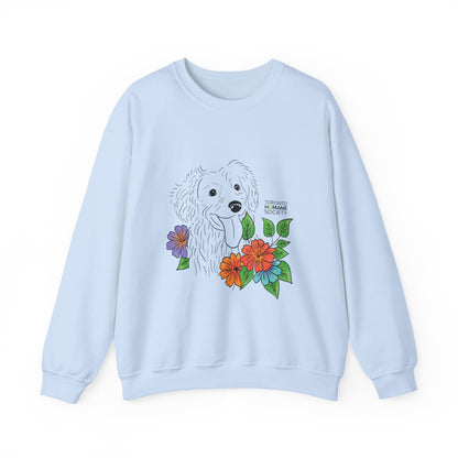 Sweatshirt - Floral Dog