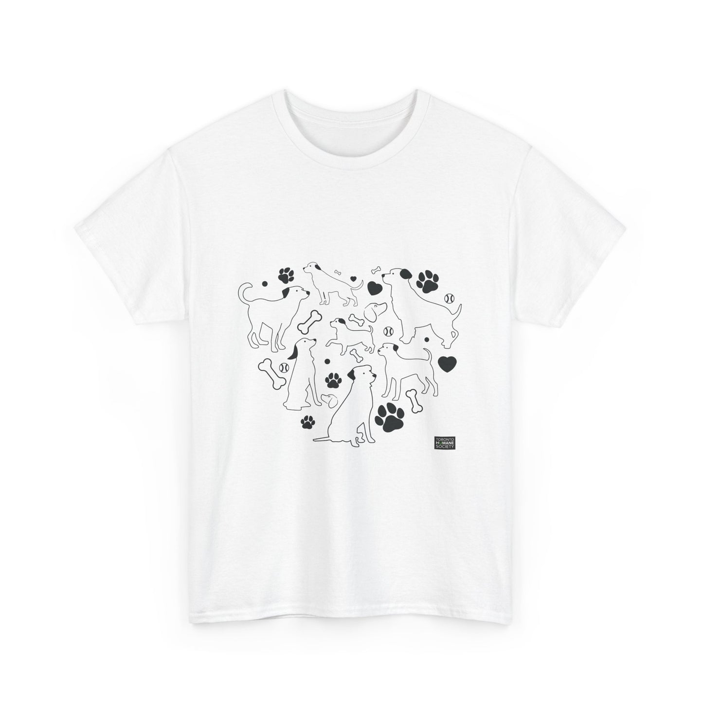 Unisex Cotton Tee - Dog Heart