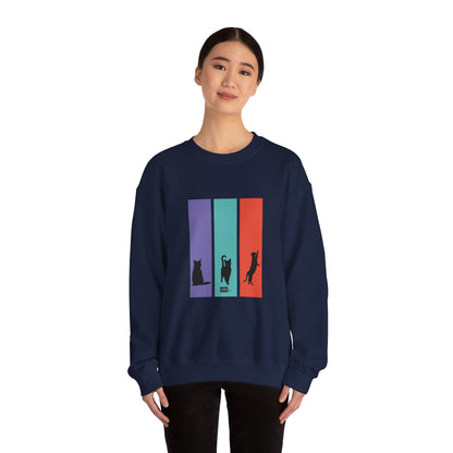 Unisex Sweatshirt - Cat Silhouettes