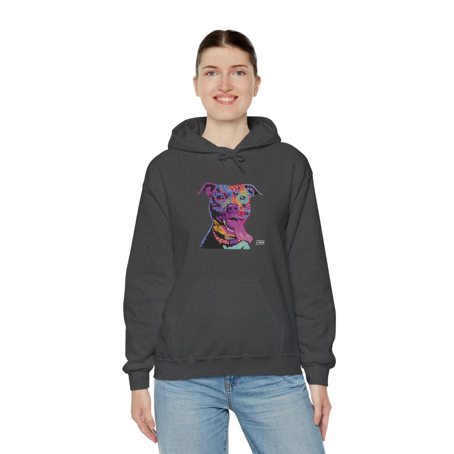 Unisex Hooded Sweatshirt - Abstract Dog