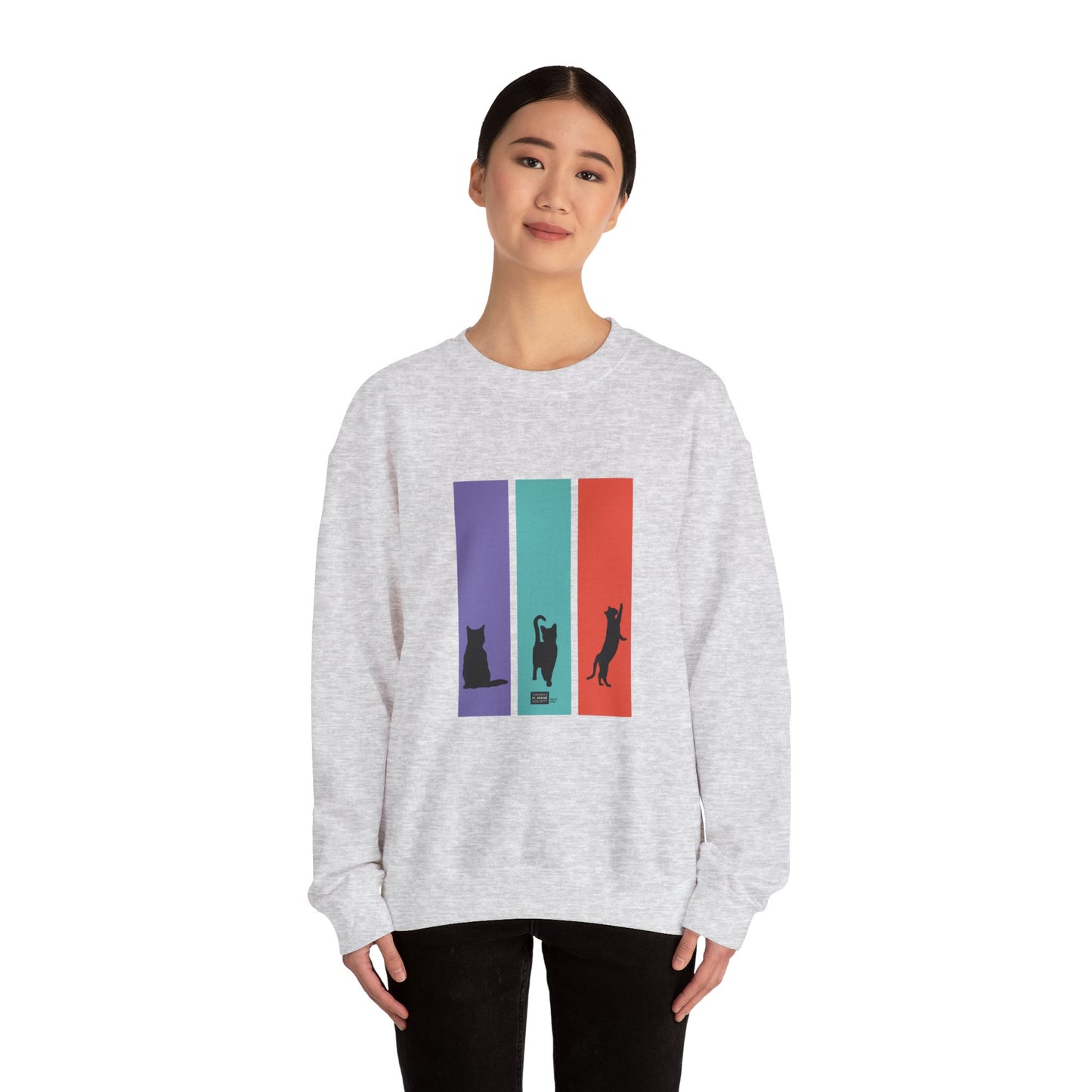 Unisex Sweatshirt - Cat Silhouettes