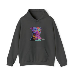 Unisex Heavy Blend™ Hooded Sweatshirt - Abstract Dog