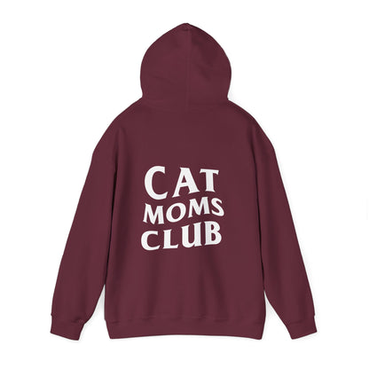 Cat Moms Club, Back Design - Hoodie