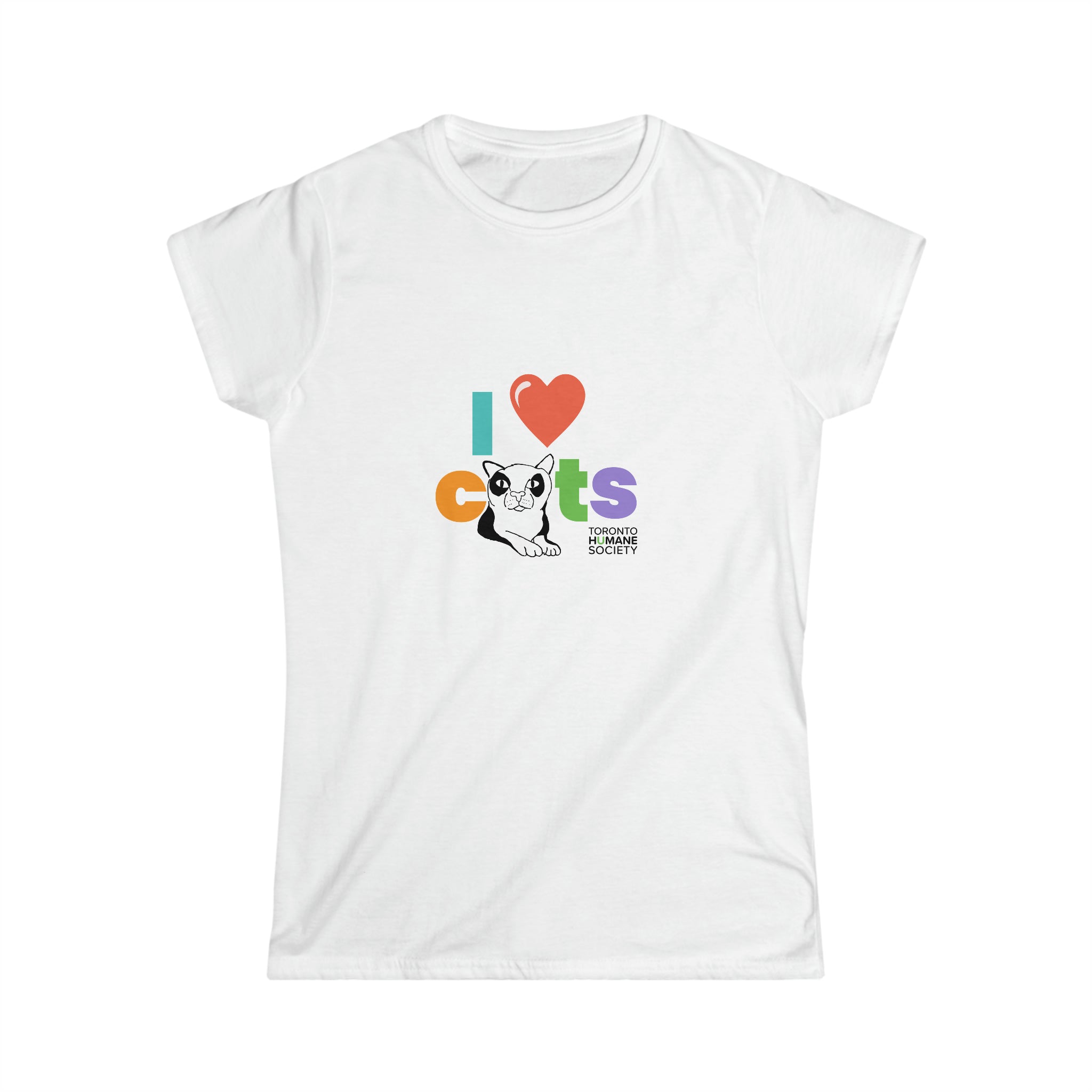Women's Softstyle Tee - I Love Cats
