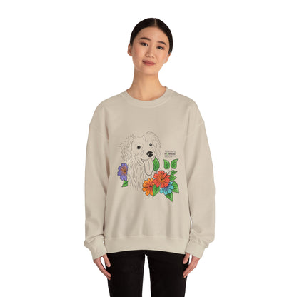 Sweatshirt - Floral Dog