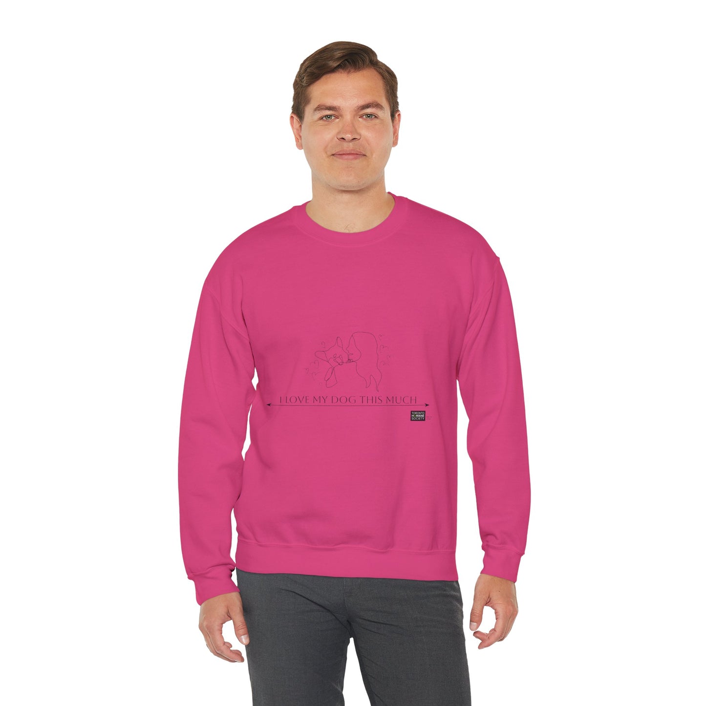 Unisex  Crewneck Sweatshirt - I Love My Dog This Much