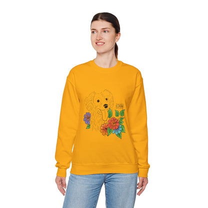 Sweatshirt - Floral Dog
