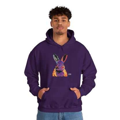 Unisex Hooded Sweatshirt - Abstract Rabbit