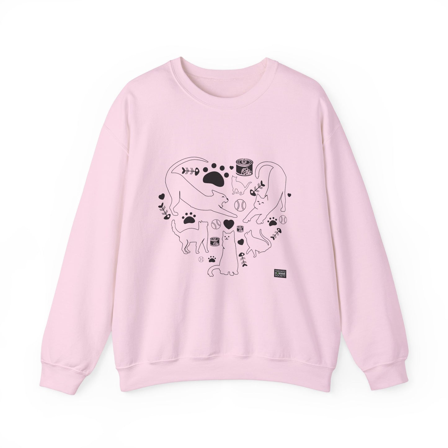 Unisex Crewneck Sweatshirt - Cat Heart