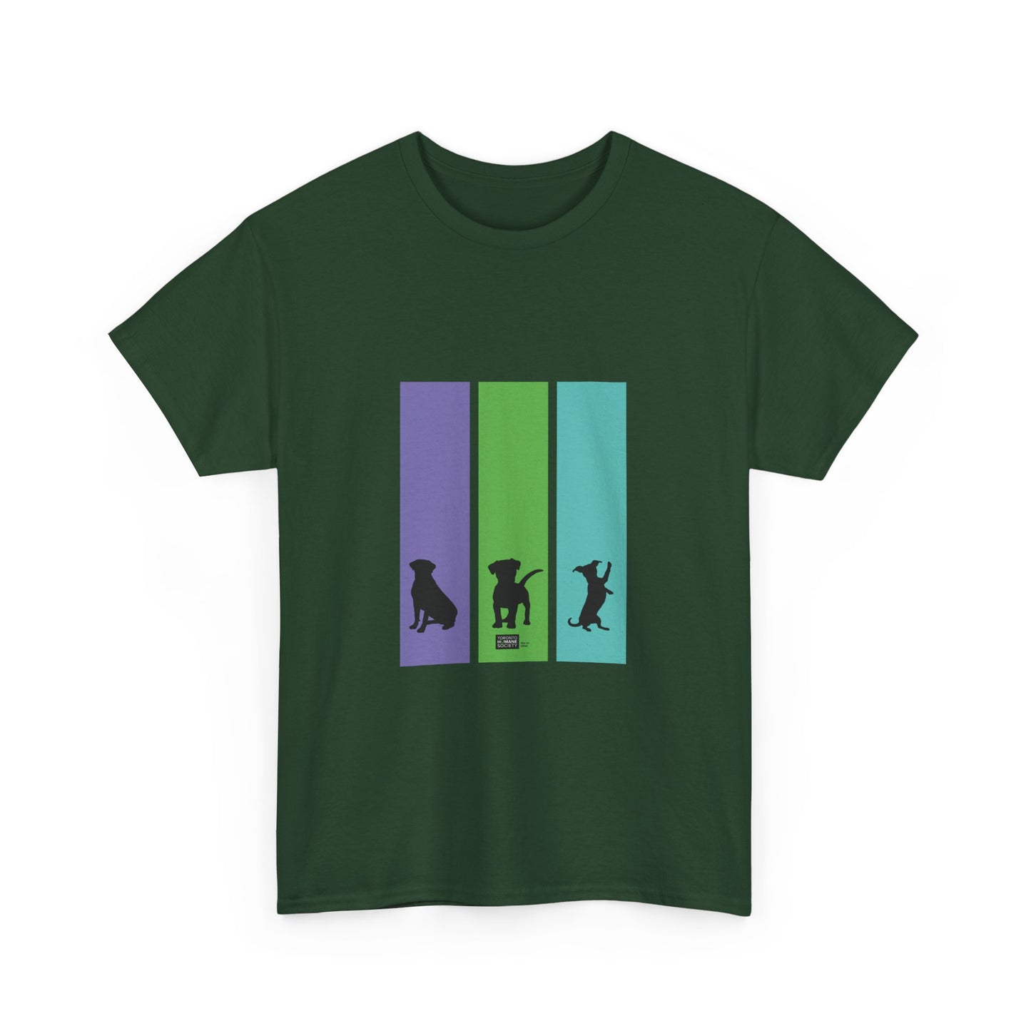 Unisex Cotton Tee - Dog Silhouettes