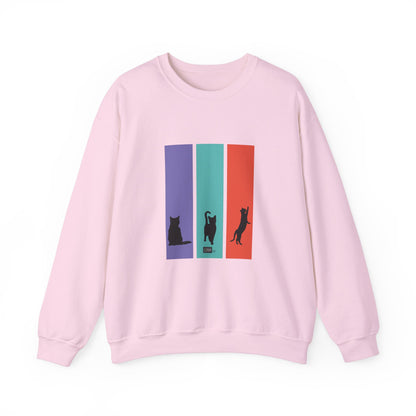 Unisex Sweatshirt - Cat Silhouettes