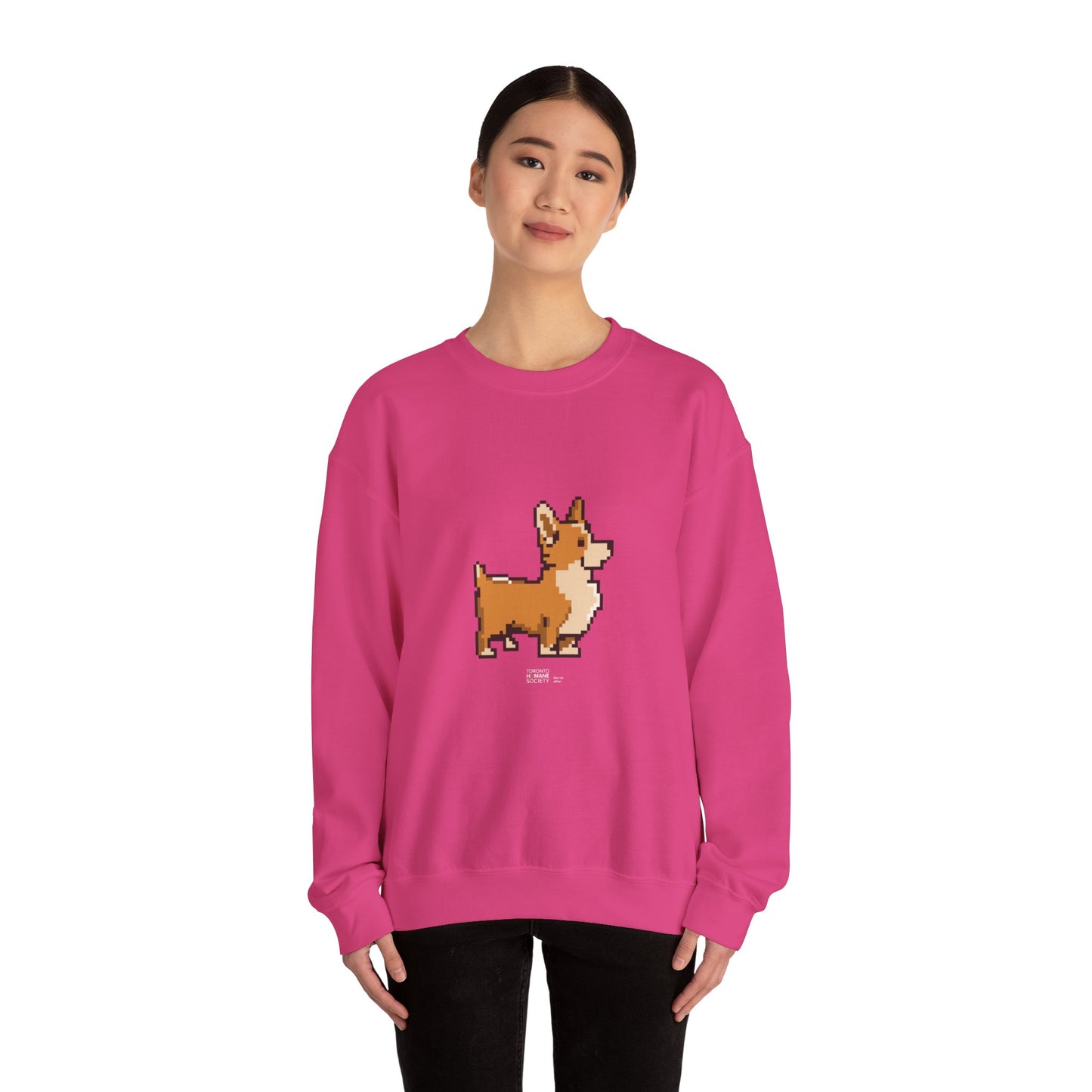 Unisex Crewneck Sweatshirt - Pixelated Dog