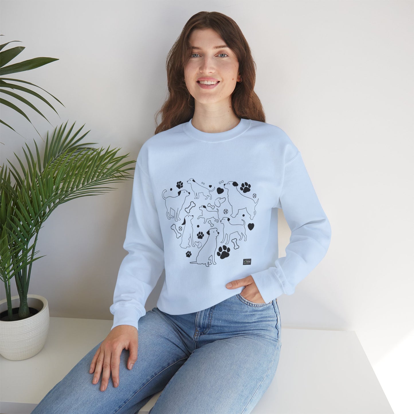 Unisex Crewneck Sweatshirt - Dog Heart