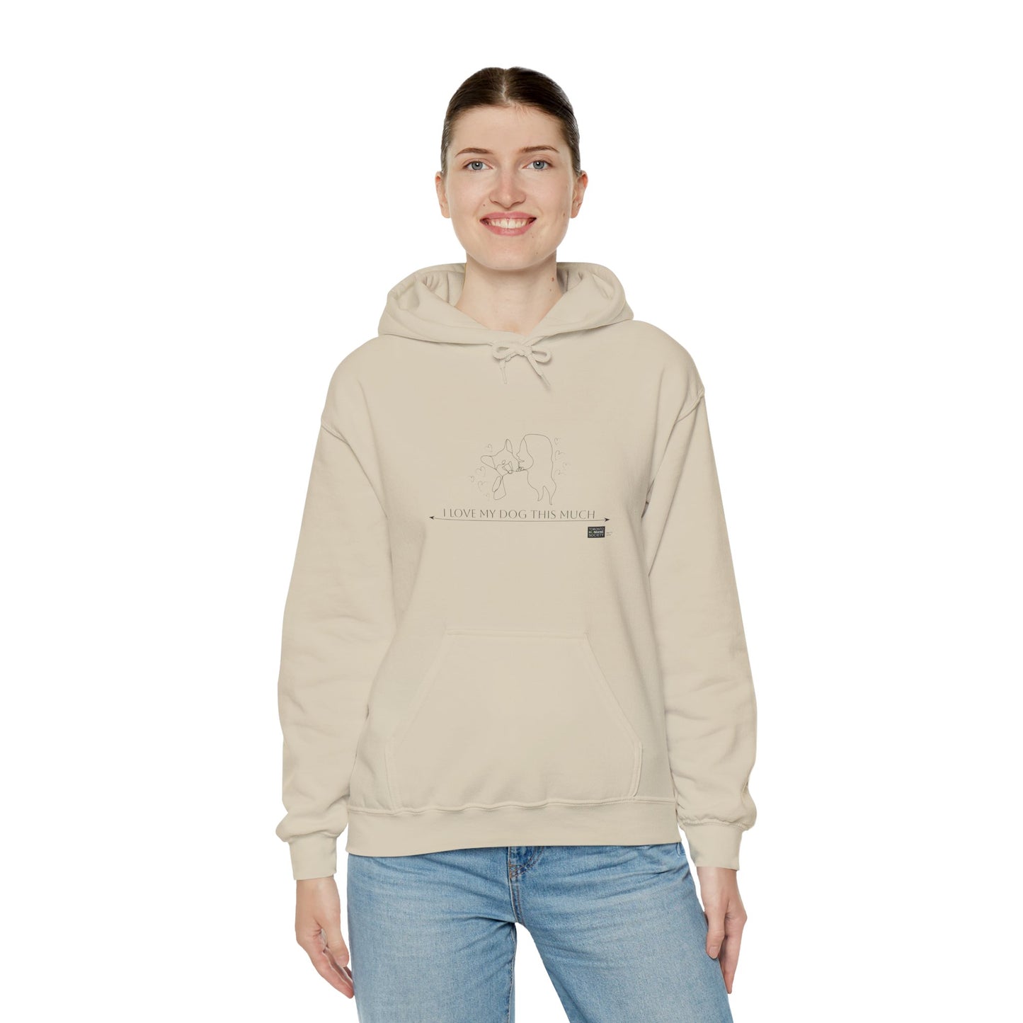 Unisex Hooded Sweatshirt - I Love My Dog This Much