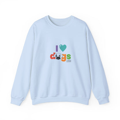 Unisex Crewneck Sweatshirt - I Love Dogs