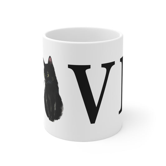 Ceramic Mugs 11oz - Love Cat