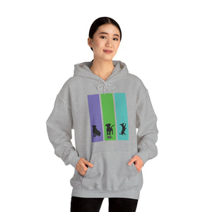 Unisex Heavy Blend Hoodie - Dog Silhouettes