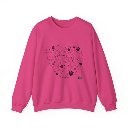 Unisex Crewneck Sweatshirt - Dog Heart