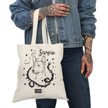 Scorpio, Dog Zodiac - Tote Bags