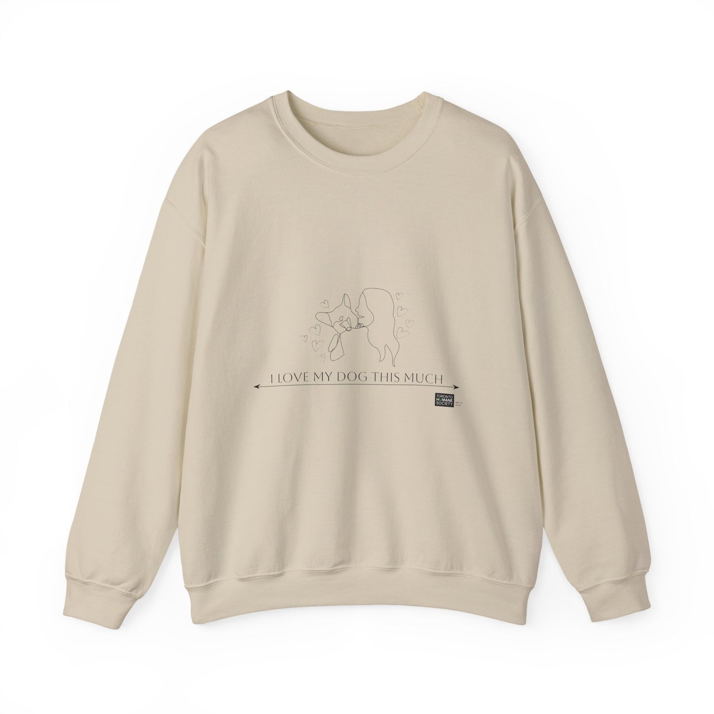 Unisex  Crewneck Sweatshirt - I Love My Dog This Much