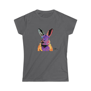 Women's Softstyle Tee - Abstract Rabbit