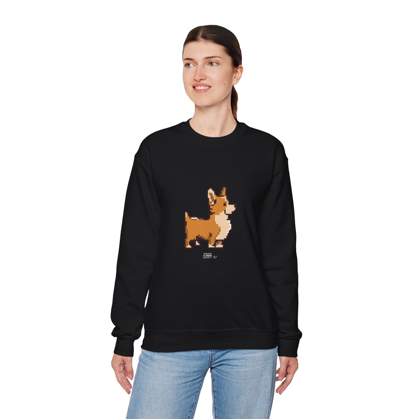 Unisex Crewneck Sweatshirt - Pixelated Dog