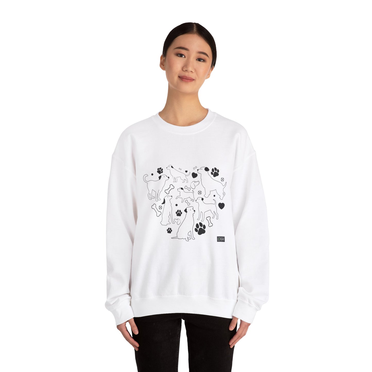 Unisex Crewneck Sweatshirt - Dog Heart